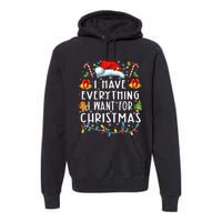 I Have Everything I Want For Christmas Its Me IM Everything Premium Hoodie