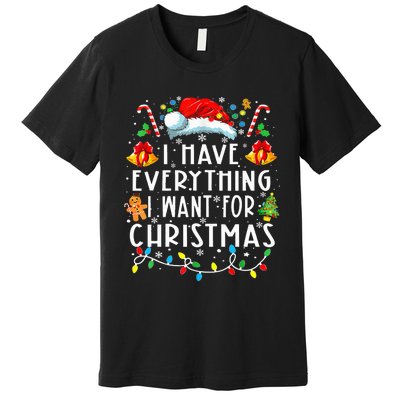 I Have Everything I Want For Christmas Its Me IM Everything Premium T-Shirt