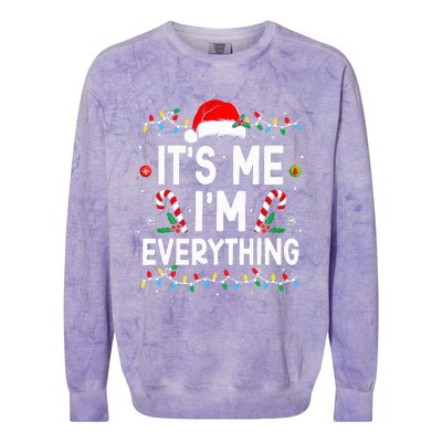 I Have Everything I Want For Christmas Its Me IM Everything Colorblast Crewneck Sweatshirt