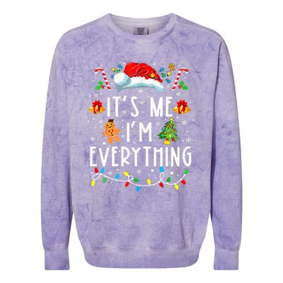 I Have Everything I Want For Christmas Its Me IM Everything Colorblast Crewneck Sweatshirt