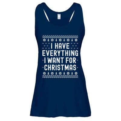 I Have Everything I Want For Christmas Its Me Im Everything Ladies Essential Flowy Tank