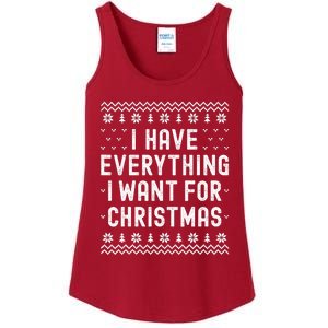 I Have Everything I Want For Christmas Its Me Im Everything Ladies Essential Tank