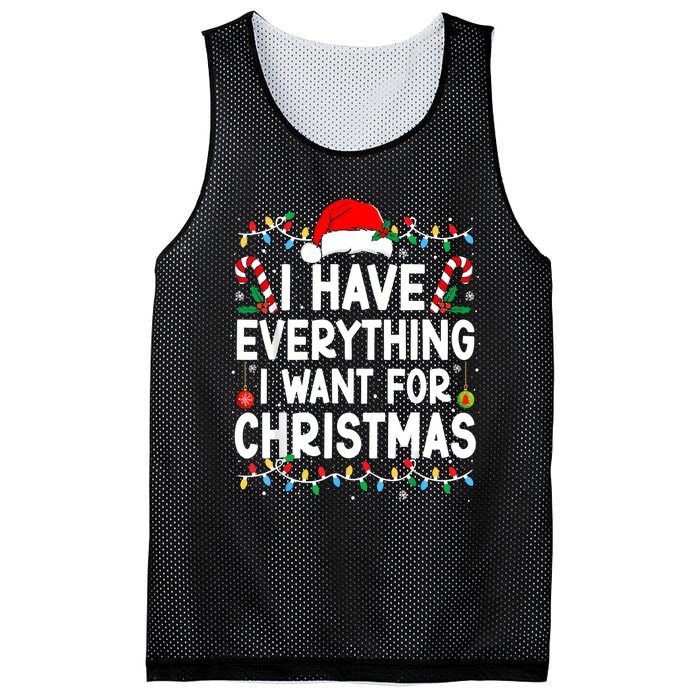 I Have Everything I Want For Christmas Its Me IM Everything Mesh Reversible Basketball Jersey Tank