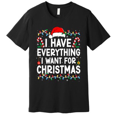 I Have Everything I Want For Christmas Its Me IM Everything Premium T-Shirt