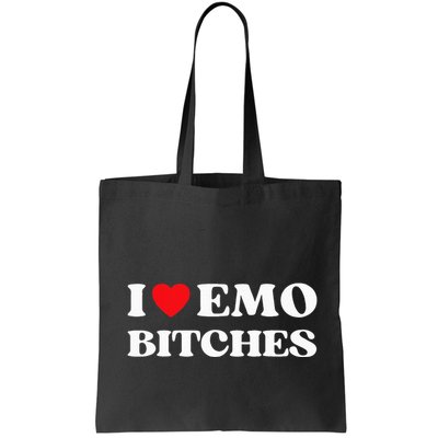I Heart Emo Bitches Funny Quote Red Heart Emo Girl Style Bag