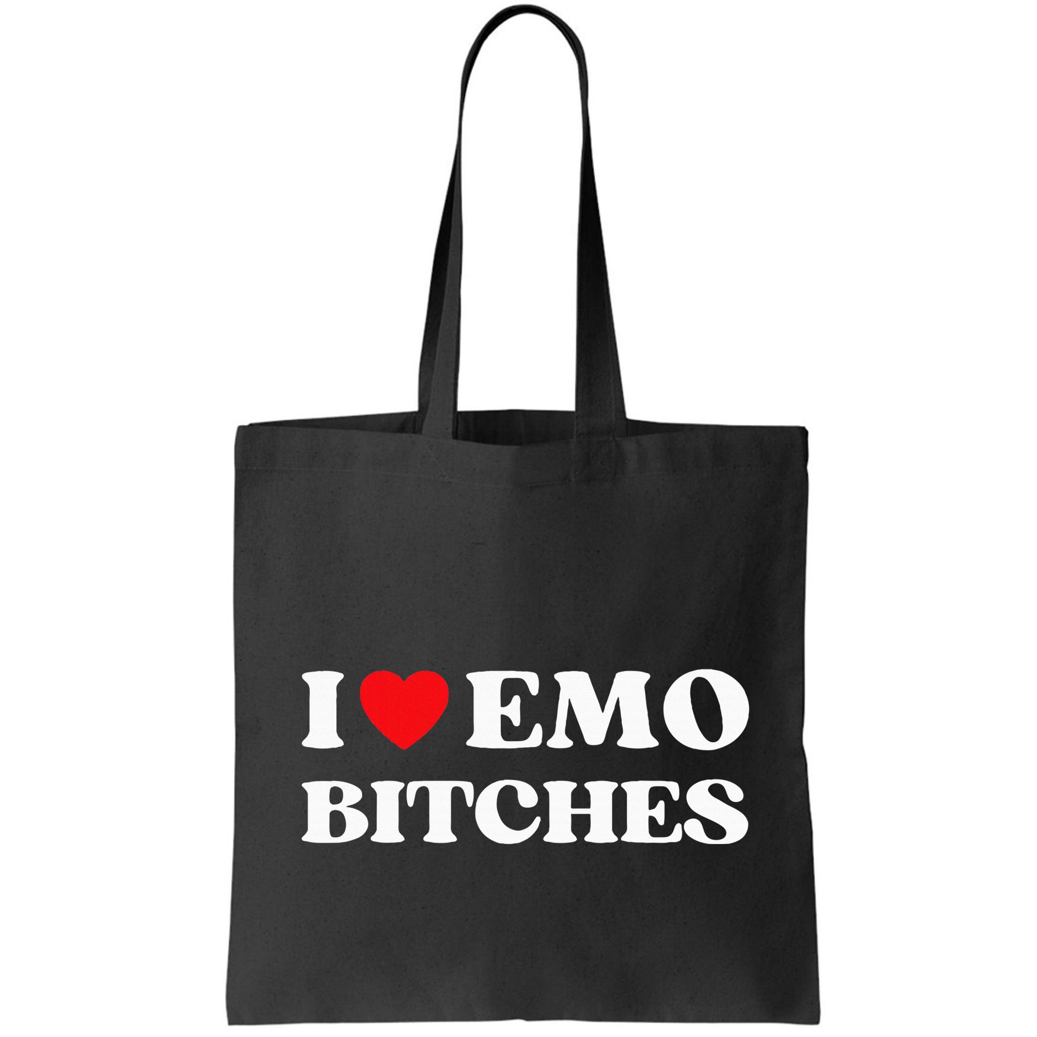 I Heart Emo Bitches Funny Quote Red Heart Emo Girl Style Bag