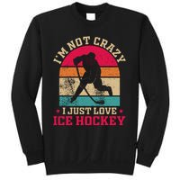 Ice Hockey Enthusiast Retro Style Sweatshirt