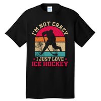 Ice Hockey Enthusiast Retro Style Tall T-Shirt