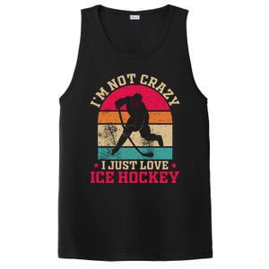 Ice Hockey Enthusiast Retro Style PosiCharge Competitor Tank