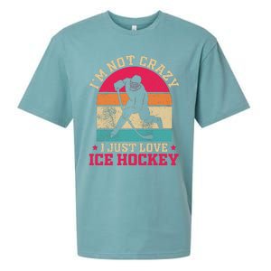 Ice Hockey Enthusiast Retro Style Sueded Cloud Jersey T-Shirt