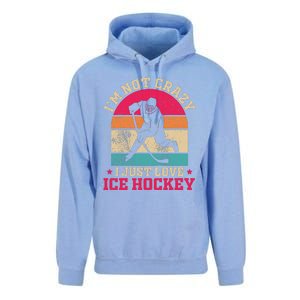 Ice Hockey Enthusiast Retro Style Unisex Surf Hoodie