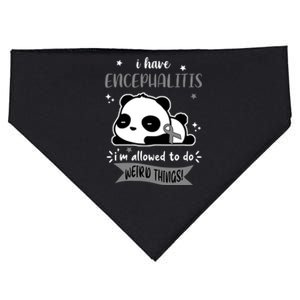 I Have Encephalitis I'm Allowed To Do Weird Things USA-Made Doggie Bandana