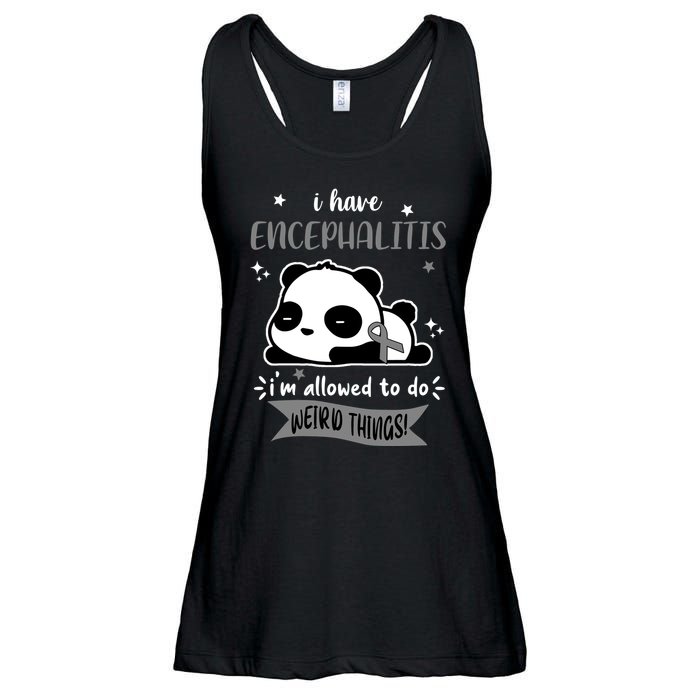 I Have Encephalitis I'm Allowed To Do Weird Things Ladies Essential Flowy Tank