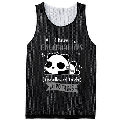 I Have Encephalitis I'm Allowed To Do Weird Things Mesh Reversible Basketball Jersey Tank