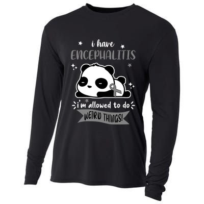 I Have Encephalitis I'm Allowed To Do Weird Things Cooling Performance Long Sleeve Crew