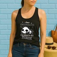 I Have Encephalitis I'm Allowed To Do Weird Things Womens Tank Top