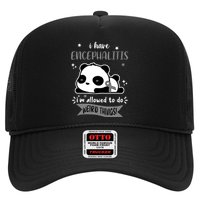 I Have Encephalitis I'm Allowed To Do Weird Things Trucker Hat