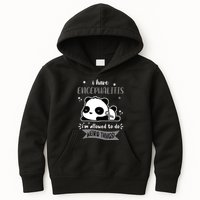 I Have Encephalitis I'm Allowed To Do Weird Things Kids Hoodie