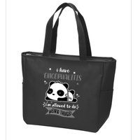 I Have Encephalitis I'm Allowed To Do Weird Things Zip Tote Bag