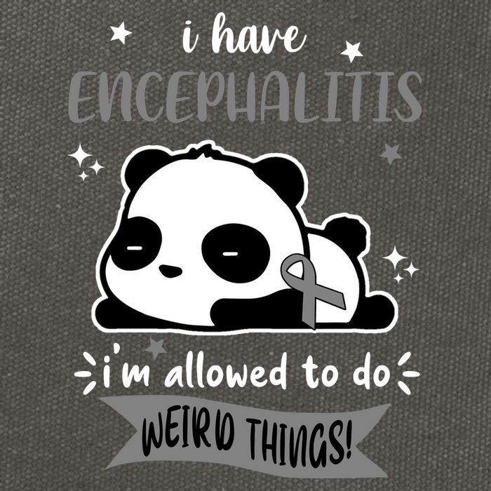 I Have Encephalitis I'm Allowed To Do Weird Things Cotton Canvas Backpack
