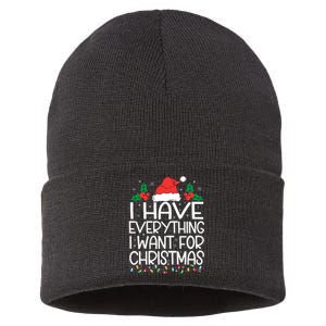 I Have Everything I Want For Christmas Its Me IM Everything Sustainable Knit Beanie