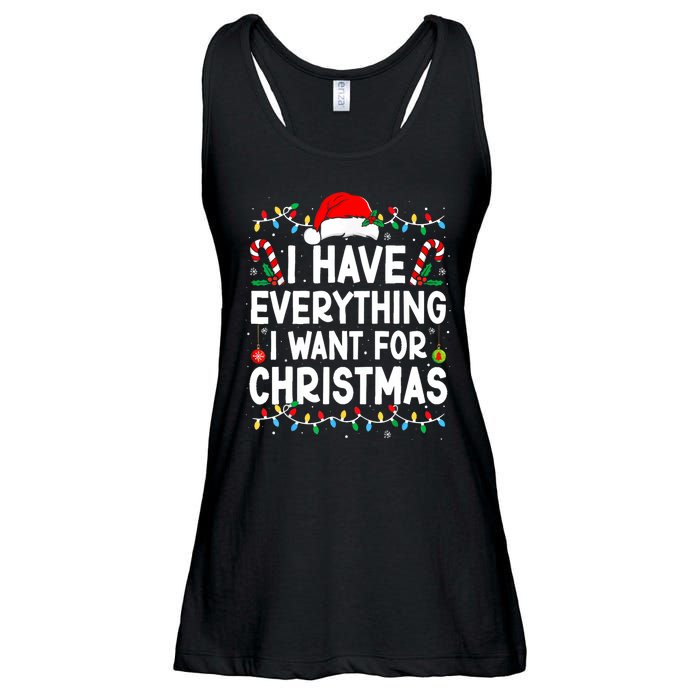 I Have Everything I Want For Christmas Its Me IM Everything Ladies Essential Flowy Tank