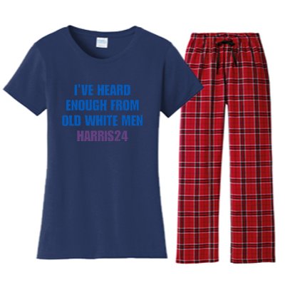 Ive Heard Enough From Old White Harris 2024 Women's Flannel Pajama Set