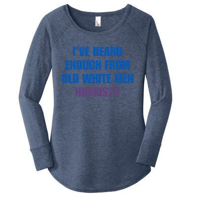 Ive Heard Enough From Old White Harris 2024 Women's Perfect Tri Tunic Long Sleeve Shirt