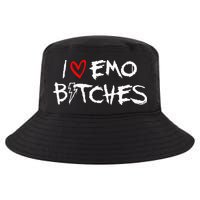 I Heart Emo Bitches Funny Quote Emo Music Girl Style Cool Comfort Performance Bucket Hat
