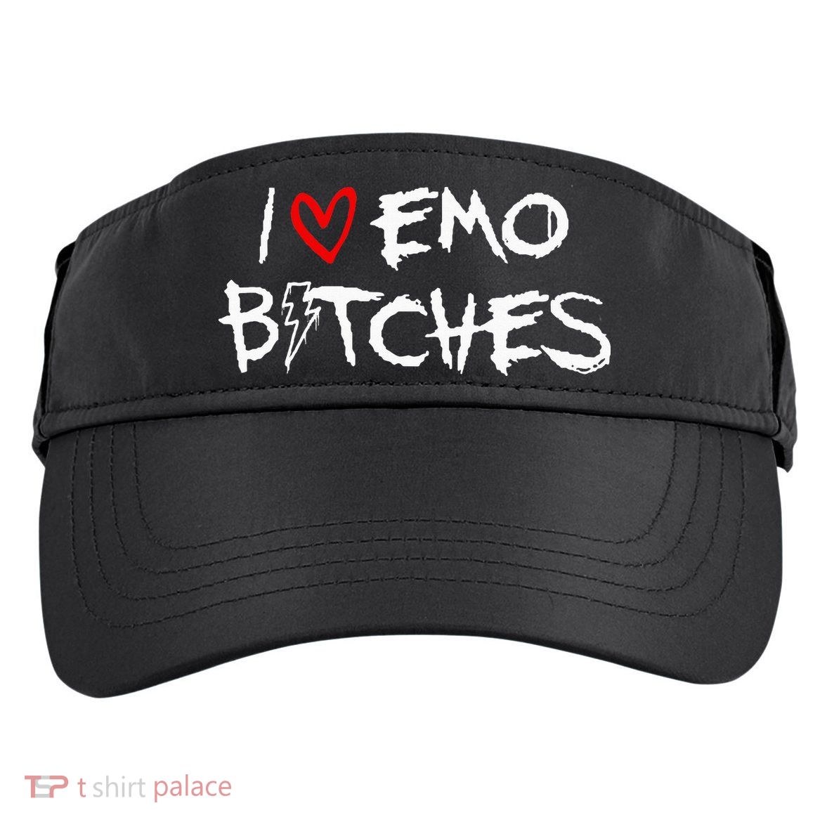 I Heart Emo Bitches Funny Quote Emo Music Girl Style Adult Drive Performance Visor