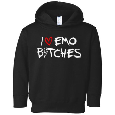 I Heart Emo Bitches Funny Quote Emo Music Girl Style Toddler Hoodie