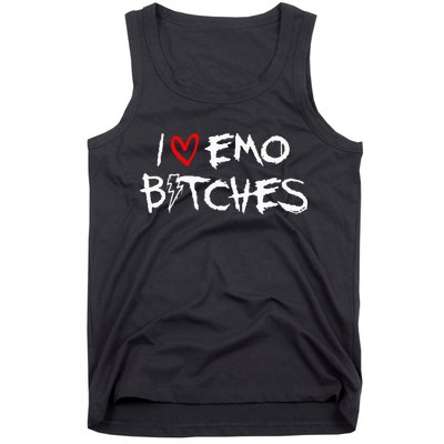 I Heart Emo Bitches Funny Quote Emo Music Girl Style Tank Top