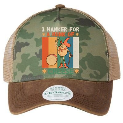 I Hanker For A Hunk Of Cheese Retro Legacy Tie Dye Trucker Hat