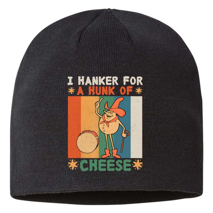 I Hanker For A Hunk Of Cheese Retro Sustainable Beanie