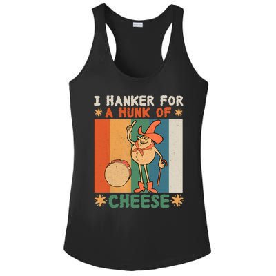 I Hanker For A Hunk Of Cheese Retro Ladies PosiCharge Competitor Racerback Tank