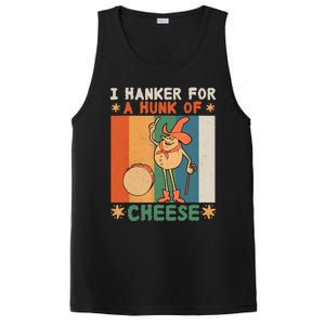 I Hanker For A Hunk Of Cheese Retro PosiCharge Competitor Tank