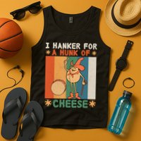 I Hanker For A Hunk Of Cheese Retro Tank Top