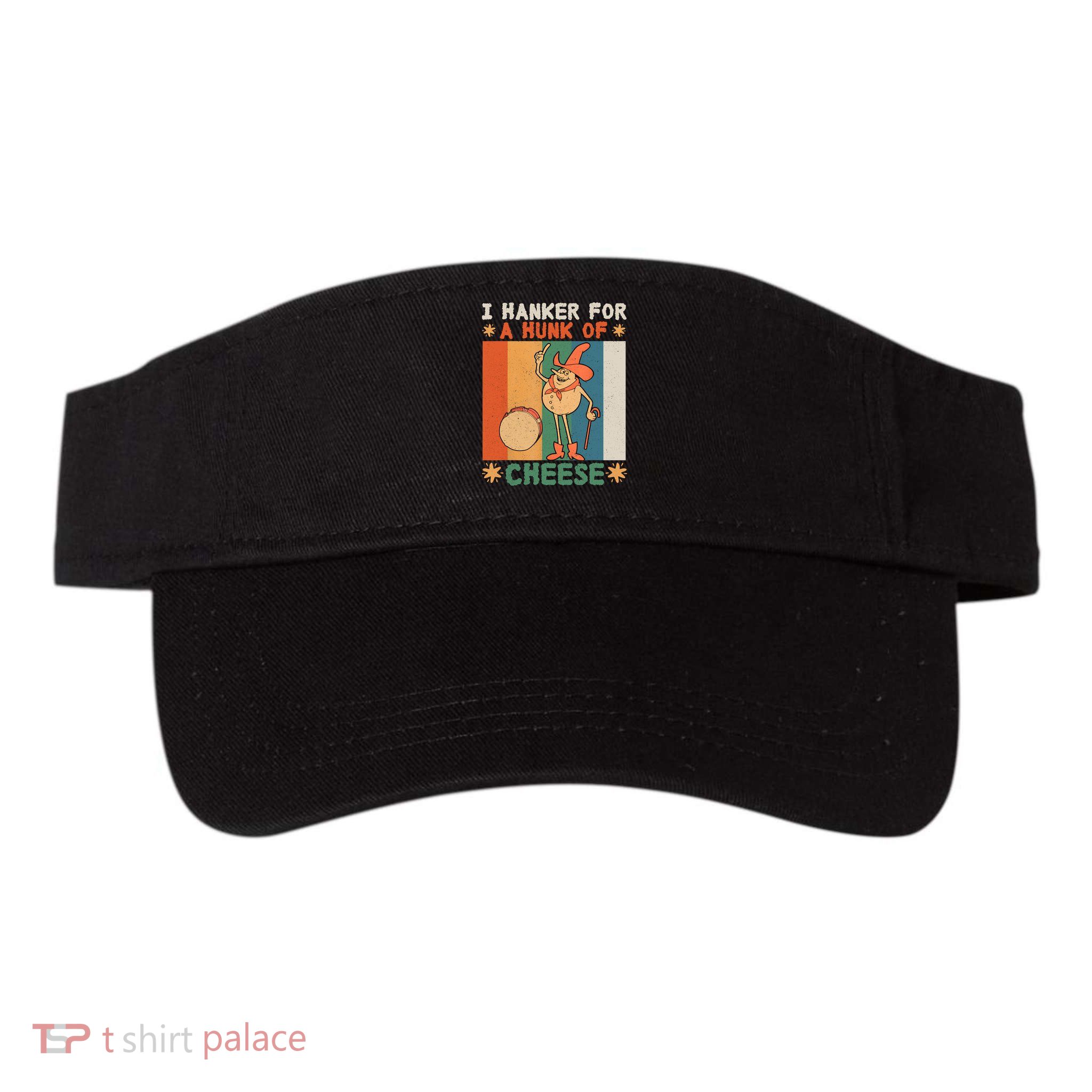 I Hanker For A Hunk Of Cheese Retro Visor