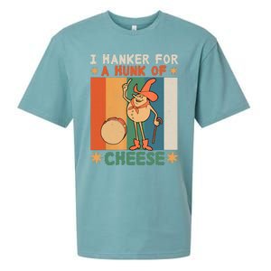 I Hanker For A Hunk Of Cheese Retro Sueded Cloud Jersey T-Shirt