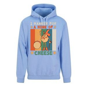 I Hanker For A Hunk Of Cheese Retro Unisex Surf Hoodie