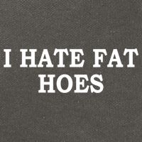 I Hate Fat Hoes Apparel Cotton Canvas Backpack