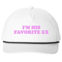 Im His Favorite Ex Funny Breakup Crazy Ex Girlfriend Snapback Five-Panel Rope Hat