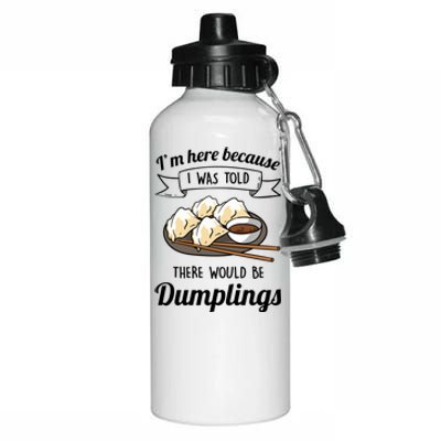 I&X27;M Here For The Dumplings Aluminum Water Bottle 