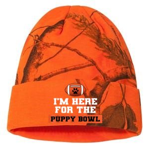 I'm Here For The Puppy Bowl Funny Dog Kati Licensed 12" Camo Beanie