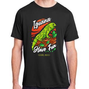 Iguana Have Fun Cozumel Mexico Adult ChromaSoft Performance T-Shirt