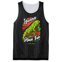 Iguana Have Fun Cozumel Mexico Mesh Reversible Basketball Jersey Tank