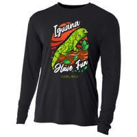 Iguana Have Fun Cozumel Mexico Cooling Performance Long Sleeve Crew