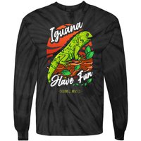 Iguana Have Fun Cozumel Mexico Tie-Dye Long Sleeve Shirt