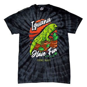 Iguana Have Fun Cozumel Mexico Tie-Dye T-Shirt