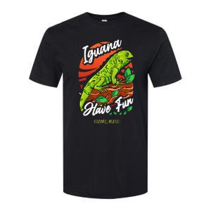 Iguana Have Fun Cozumel Mexico Softstyle CVC T-Shirt